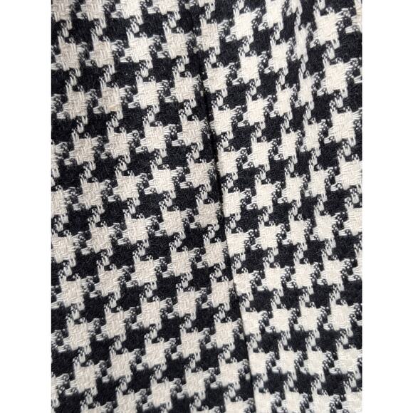 VTG August Max Woman Black/White Houndstooth Button Front Lined Jacket Sz 12W - Picture 4 of 11
